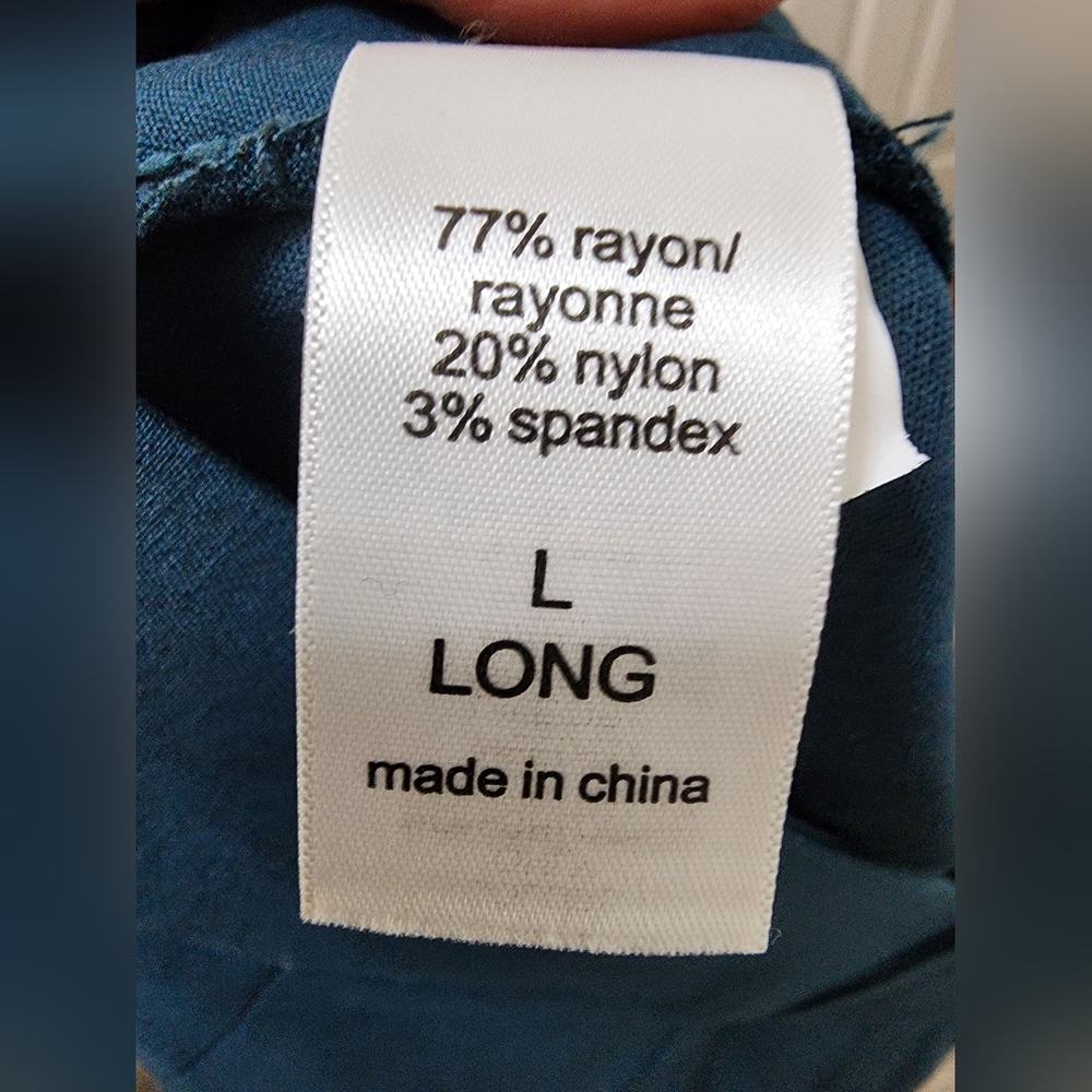 NWT Maurices Blue Flare Dress Pants - Large - Picture 4 of 5
